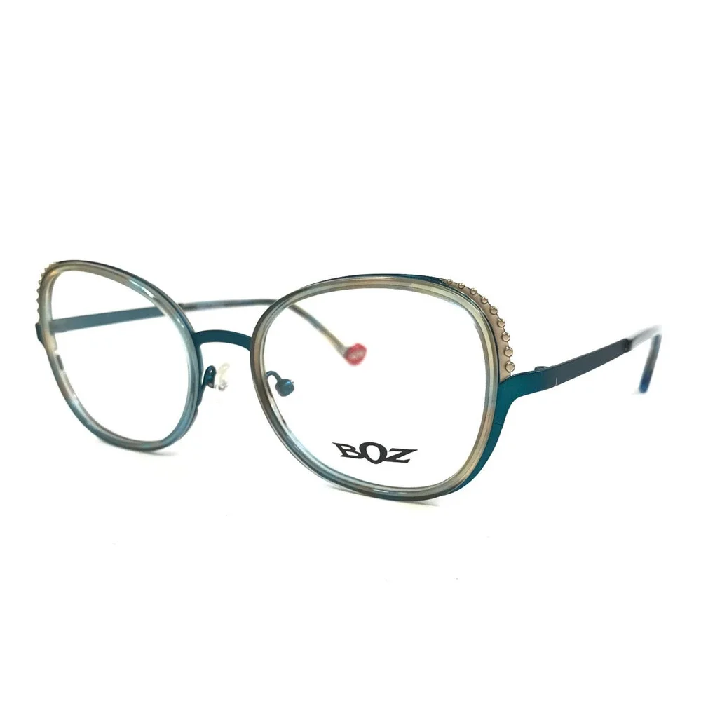BOZ by J.F. Rey Eyeglasses Frames MADONA 2050 Blue Light Gold Tortoise 51-18-140